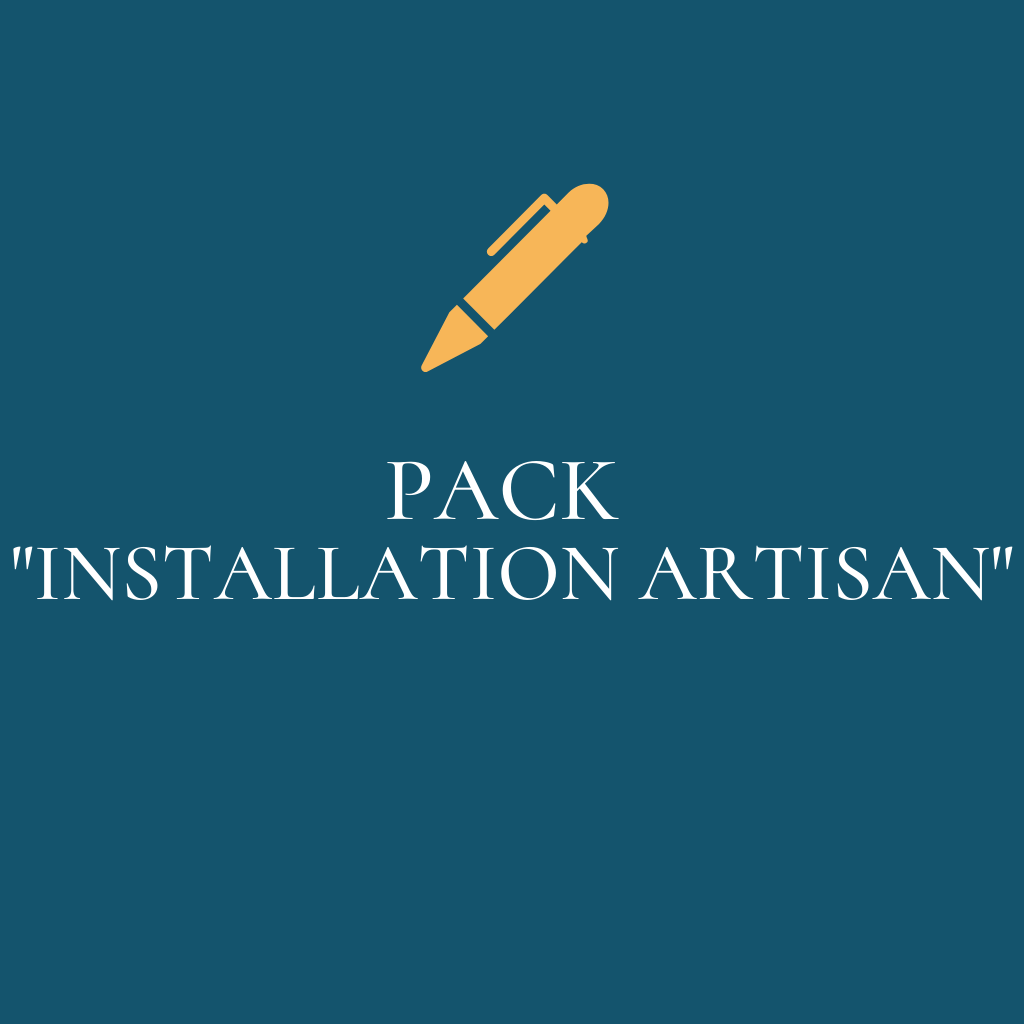pack "installation artisan" tarifs